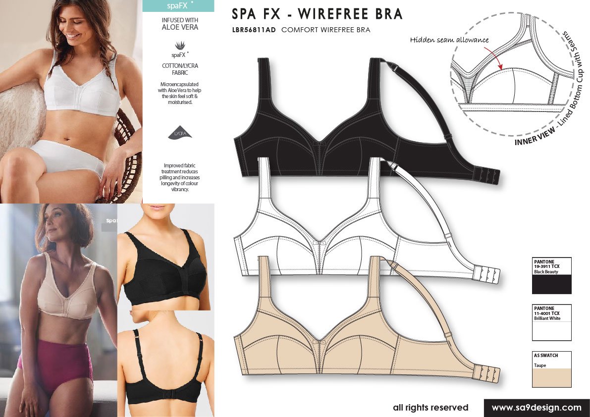 Wholesale Skin Benefit Crop Top Style Shapewear Bra with Aloe in Cameo Rose  - Concept Brands - Fieldfolio
