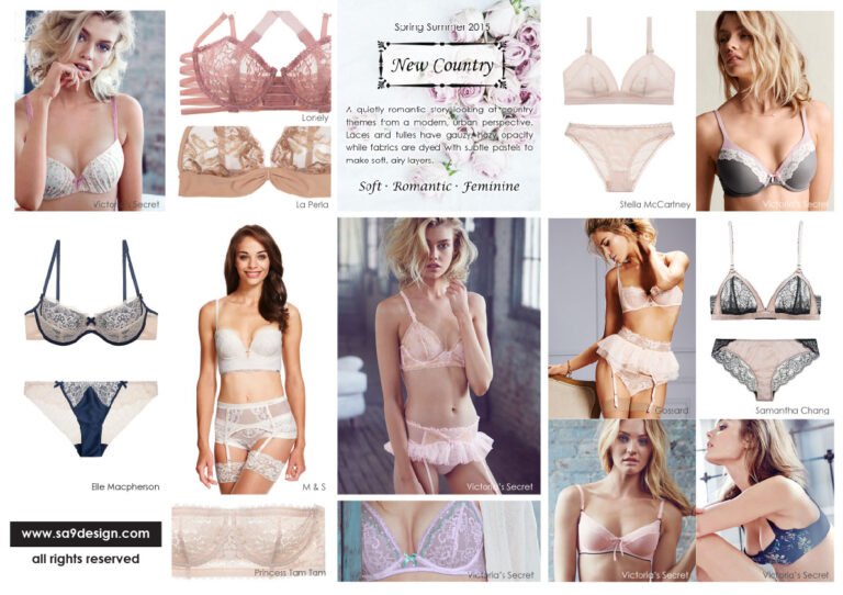 Lingerie Style and Details Board