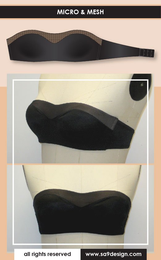Bandeau Bra with Hidden Wire Collection