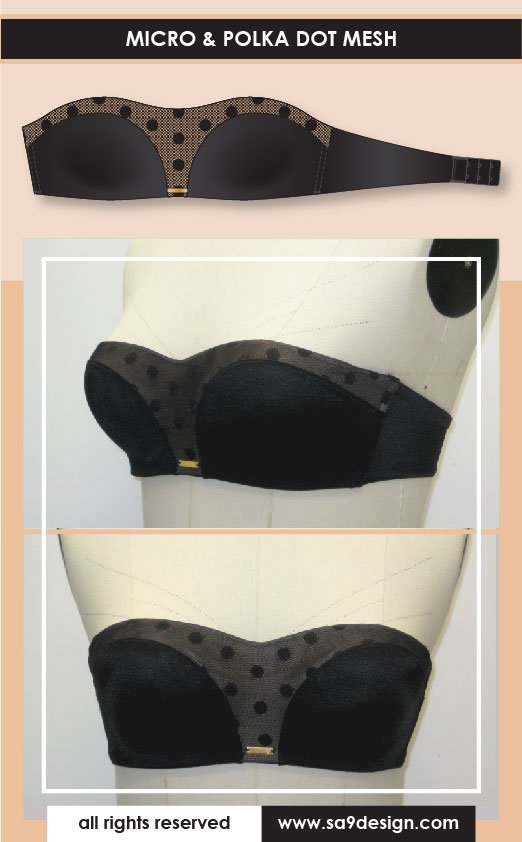 Bandeau Bra with Hidden Wire Collection